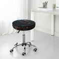 thumbnail image 7 of Round Bar Stool Seat Covers, Blue and Red Roses Artwork Elastic Round Chair Cover Stool Seat Slipcover Bar Stool Cushions Round Pad for 12-14 inch, 7 of 7