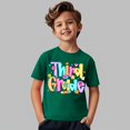 thumbnail image 6 of EnJoCho First Day of School Shirt Boys Girls Back-to-School Colorful Letter T-Shirts Third Grade Teacher Graphic Print Cotton Casual Tee First Day Graphic T-Shirt Toddler, 6 of 6