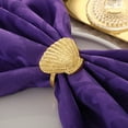 thumbnail image 5 of Coastal Theme Sea Creatures Napkin Rings Sea Shells Metal Napkin Rings Set of 612for Dinner Party, Summer, Wedding, Beach Table Decor, Family Gatherings, or Everyday Use (Silver/Golden), 5 of 9