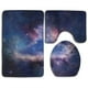 thumbnail image 1 of ABPHQTO Colorido Galaxia Espacio Nebulosa Luna Estrella Juego de alfombras de baño de 3 piezas Alfombra de baño Alfombra de contorno y tapa de inodoro ABPHQTO Cont-CHAPPLE-12030, 1 of 2