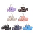 thumbnail image 6 of 6pcs/Set Leather Handbag Shoulder Bags Purse Clutch Bags, 6 of 8