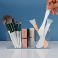 thumbnail image 4 of Three Compartment Acrylic Makeup Organizer Box For Beauty Tools And Accessories Beauty Salon Cosmetic Brush Holder, 4 of 11