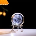 thumbnail image 4 of weibbin Engraved Decorative Crystal Sphere Decorative Quartz Glass Ball, Model Astronomy Sphere, Paperweight Crystal Display Sculpture Home Decor Crafts for Kids Friends, 4 of 6