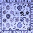 thumbnail image 1 of Ahgly Company Indoor Square Abstract Blue Modern Area Rugs, 3' Square, 1 of 4