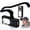 Black-B, variant on Wiher 400Lumen Portable Headlamp, Rechargeable LED Headlight with USB Data Cable 7 Brightness Levels Adjustable IPX4 Main Light Rotate 180° for Camping Hiking Caving Fishing Emergency, T7-A