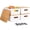 Large-4 Pack, variant on Small 4 Pack Plastic Stackable Storage Bins with Lids