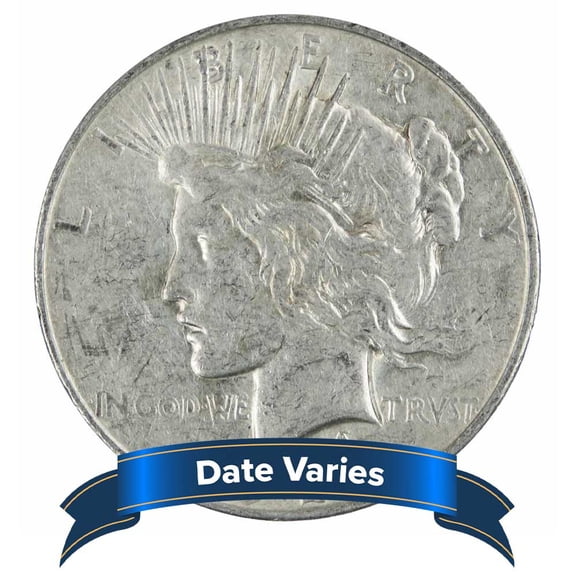 1922 - 1935 $1 Peace Silver Dollar Fine F