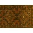 thumbnail image 1 of Ahgly Company Machine Washable Indoor Rectangle Abstract Yellow Contemporary Area Rugs, 2' x 4', 1 of 4