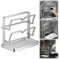 thumbnail image 1 of 1Pc Pot Lid Organizer Rack - Multifunctional Pot Lid Organizer with Removable Drip Tray for Countertop,Pan Lid Holder,Pot Lid Rest,Multifunctional Kitchen Organizer Stand,Space-Saving Lid Rack(A), 1 of 8