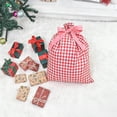 thumbnail image 1 of Feltree Christmas Plaid Drawstring Gift Bag Large 27x20 Inch Reusable Fabric Storage for Holiday Decorations and Gifts, 1 of 8