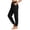 Black, variant on Summer Pants for Women Ruffle Elastic Waist Loose Fitting Lightweight Ruched Pants Casual Cinch Bottom Beach Trousers