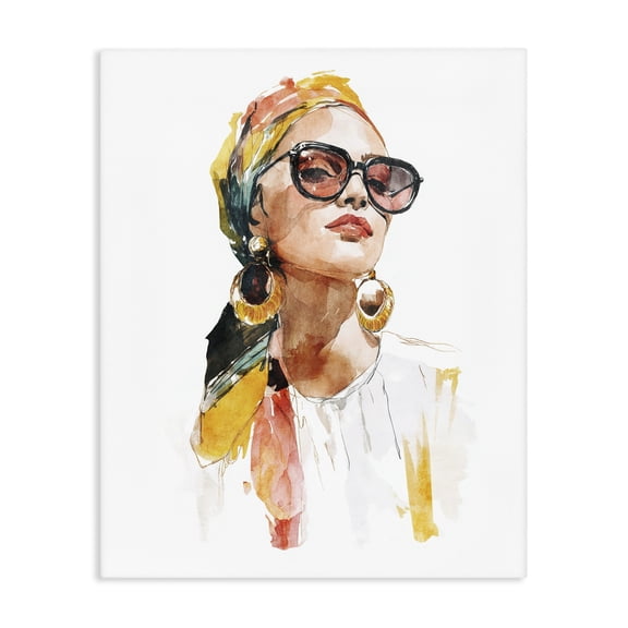 Stupell Industries Stylish Woman with Headwrap Canvas Wall Art, design by Svetlana Aleynikova