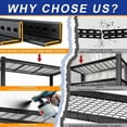 thumbnail image 4 of 60''H Garage Shelf Storage  Shelving Unit, 4 Tiers Storage Racks, Free Standing Heavy Duty Metal Adjustable Shelves, 4 of 6