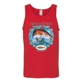 thumbnail image 2 of Red Fish Sciaenops Ocellatus Mens Graphic Tank Top, Red, Large, 2 of 3