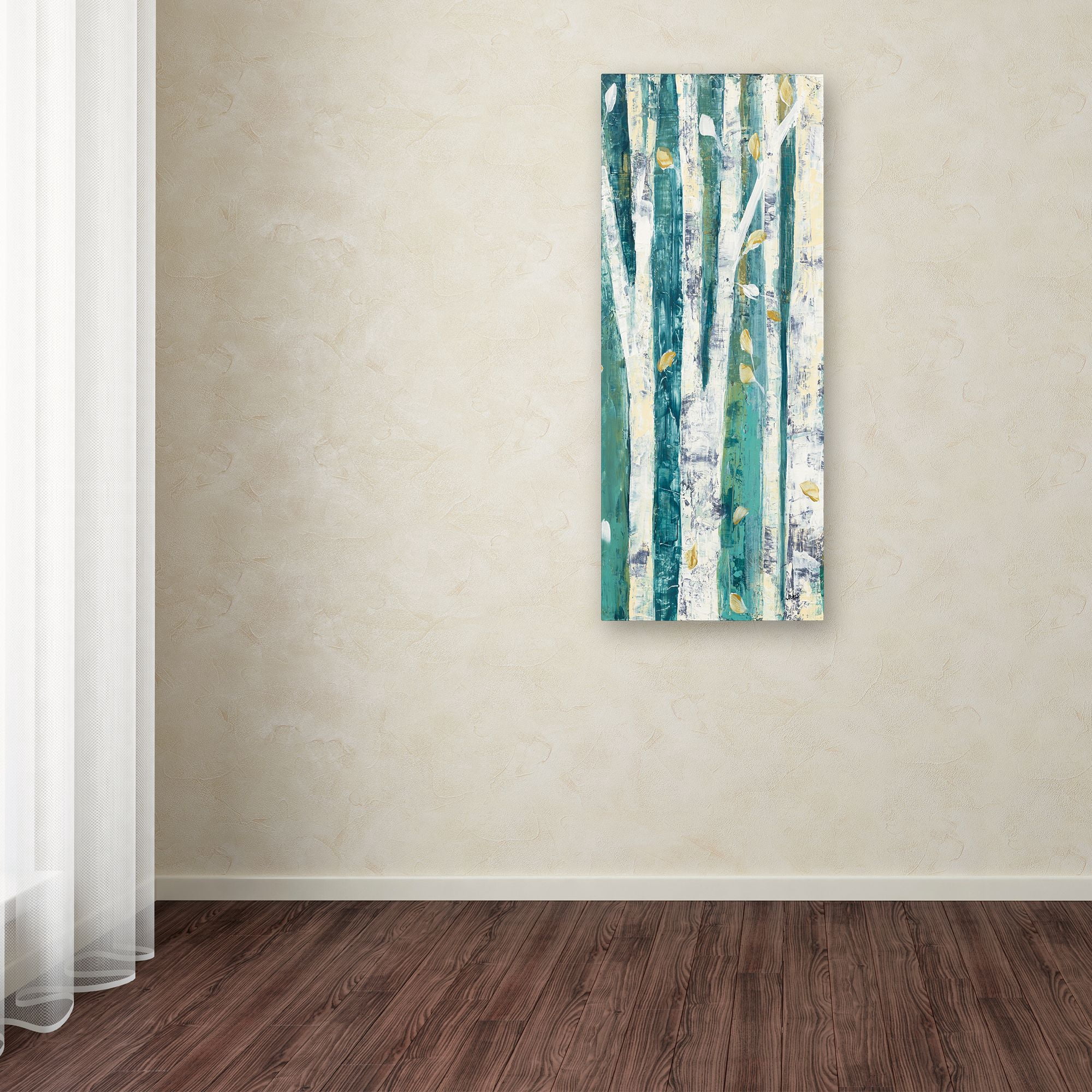 Trademark Fine Art 'Birches in Spring Panel III' Canvas Art by Julia Purinton