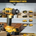 thumbnail image 3 of Ecarke Digital Display Cordless Heat Gun Hot Heating Equipment for Dewalt DCE530B 20V Max (Tool Only）, 3 of 8