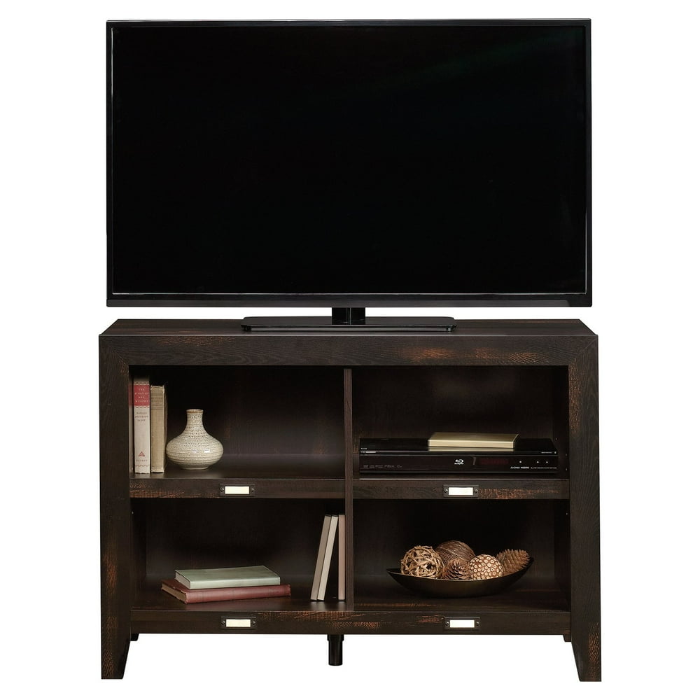 Sauder Dakota Pass TV Stand for TVs up to 42", Char Pine Finish