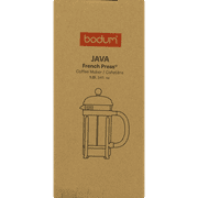 BODUM Java French Press Coffee Maker with Borosilicate Glass Carafe, 34 Ounce, Black