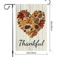 thumbnail image 3 of Thankful Fall Garden Flag Maple Leaf Love Heart Garden Flags 12x18 Inch Double Sided Burlap Autumn Pinecone Hazelnut Villa Decor Rustic Farmhouse Yard Thanksgiving Decoration, 3 of 6