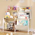 thumbnail image 2 of Kids Bookshelf and Toy Storage Organizer, 3 Tier Bookshelf for Kids Rooms, Nursery Book Shelves, Montessori Toddler Book Shelf, Baby Toy Shelf Kid Books Rack, 2 of 17