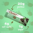 Quest Protein Bar, Low Carb, GlutenFree, Mint Chocolate Chunk, 20g