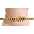 thumbnail image 2 of 9-Wheel Wooden Abdomen Massage Roller Fitness Roller Stick Muscle Relax Body Anti G3538, 2 of 6