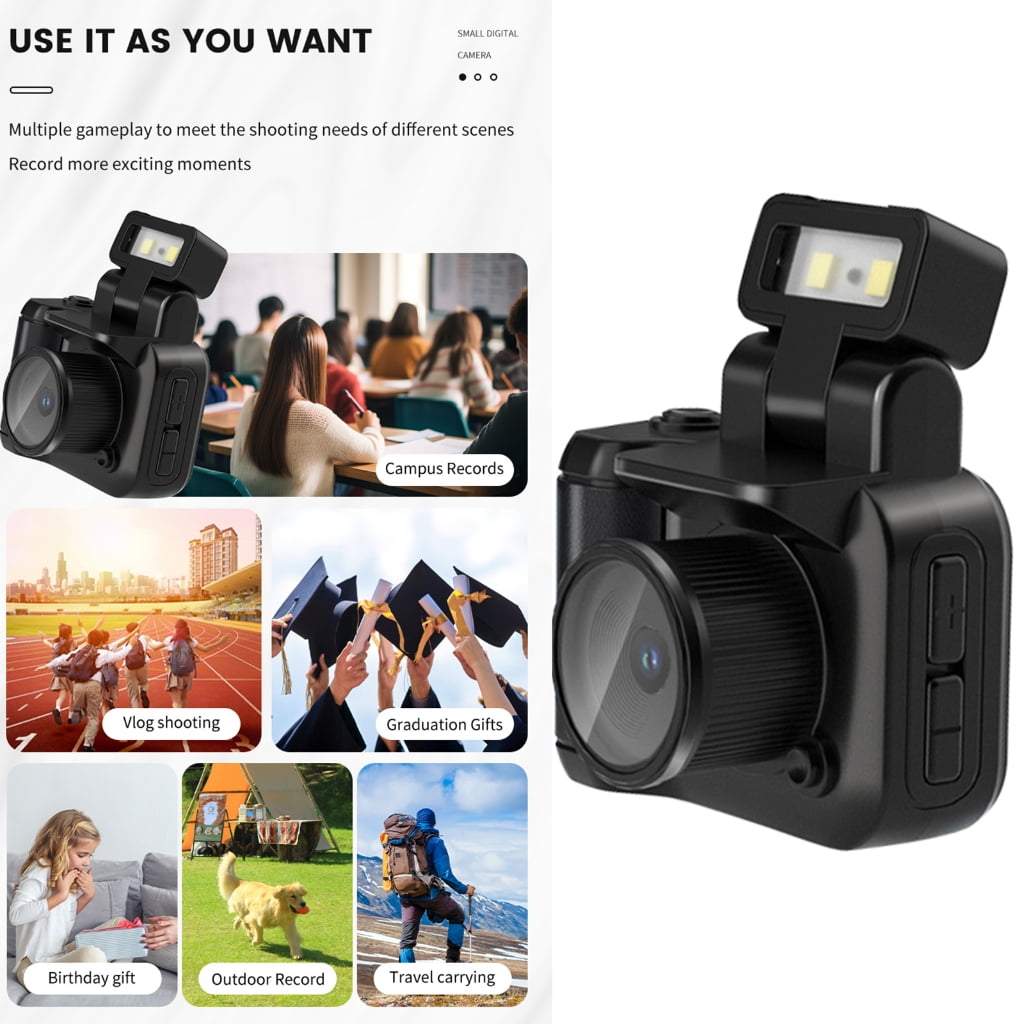 WINDLAND Portable Video Recorder 1080P Monoreflexes Style Small Camera CMOS With Flashes Lamp And Battery Dock With LCD Screen