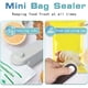 thumbnail image 5 of Mini sellador de bolsas, 2 en 1, sellador de plástico portátil recargable, máquina de sellado al vacío para conservar alimentos enlatados, 5 of 7