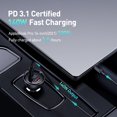thumbnail image 5 of Cargador de coche Baseus 140W PD3.1, carga rápida QC3.0, carga rápida para MacBook Pro, portátil, USB tipo C, cargador de teléfono para coche para iPhone 16, 5 of 5