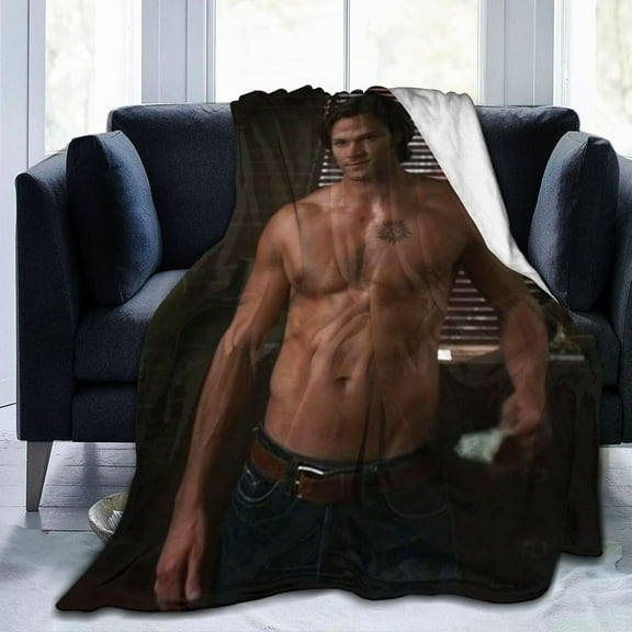 Jared Padalecki Fleece Blanket for Couch - Throw Blanket Lightweight Jared Padalecki Merch Super Soft Cozy Luxury Bed Blanket Microfiber and Throws for Sofa