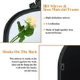 thumbnail image 5 of Arch Full Length Mirror Vintage Fireplace Mirror 68"*29",Black,Iron, 5 of 6
