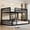 Black-Full XL over Queen, variant on Leumius Full XL over Queen Bunk Bed,Heavy Duty Metal Bunk Beds for Adults and Kids,Floor Bed Frame with Ladder and Safety Guardrails, Easy Assemble,Black