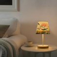 thumbnail image 6 of Flowers with Bird Desk Lamp LED Table Nightstand Lamps with 3 Color Temperatures for Home Bedroom Living Room Decor 6x11, 6 of 8
