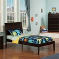 thumbnail image 2 of Leo & Lacey Farmhouse Solid Wood Twin XL Platform Bed w/ USB Charger in Espresso, 2 of 6