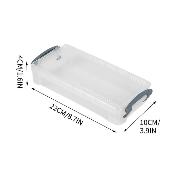 Sketching Pencil Case Thickened Transparent Double Ear Buckle Tool Box Storage Box Plastic Art Stationery Box