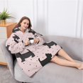 thumbnail image 5 of Oversized Wearable Blanket Hoodie,Scottish Terrier Sherpa Blanket Hoodie with Super Pockets,Super Warm Fuzzy Pullover for Women & Men, 5 of 6