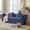 Navy Blue, variant on YWEN 78" Convertible Sleeper Sofa Bed with 2 Pillows,Modular Corduroy Boneless Couch, No Assembly, High-Density Foam, Non-Slip Base, Space-Saving for Apartment Living Room Studio