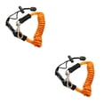 thumbnail image 3 of Toystoory Kayak Paddle Leash con gancho Long Fishing Rod Lanyard Outdoor Multifuncional High-Elástica Colorful Anti-Lost Rope naranja Naranja 2Conjunto, 3 of 6