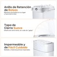 thumbnail image 4 of Bote de Basura Cocina Ba&ntilde;o,14L/3.8Gal&oacute;n Autom&aacute;tico Bote de Basura con Tapa Inteligente,Resistente al Agua,Blanco Delgado Angosto Botes de Basura para Ba&ntilde;o c, 4 of 9