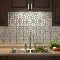 thumbnail image 6 of FASÄDE Traditional Style 1 Decorative Vinyl Backsplash 15 sq ft Kit in Brushed Aluminum, 6 of 7