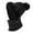 Black, variant on Winter Accessories Set Thick Lined Scarf and Cap Pom for Cold Weather