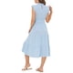 thumbnail image 3 of INSPIRE CHIC Vestidos Midi para Mujeres con Cuello Alto y Mangas con Volantes S Azul, 3 of 6