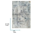thumbnail image 4 of Livabliss Area Rugs for Living Room, 2x3 Beckham Modern Medium Gray Rug, Bedroom Dining Room Home Decor Stain Resistant Carpet (2' x 2'11"), 4 of 6
