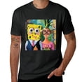 thumbnail image 2 of PIKWEEK SpongeBob SquarePants T-shirt, shirt design art display, T-shirt children's gift casual breathable men, women, boys and girls Black, 2 of 4