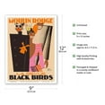 thumbnail image 2 of Moulin Rouge Paris France - La Revue Black Birds - Vintage Cabaret Poster by Paul Colin c.1929 - Master Art Print (Unframed) 9in x 12in, 2 of 4