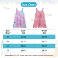 thumbnail image 5 of Girls Swim Cover Up for Swimwear Knit Kids Summer Beach Bathing Suit Coverup Cami Dress for Size 4-7Y, 5 of 7