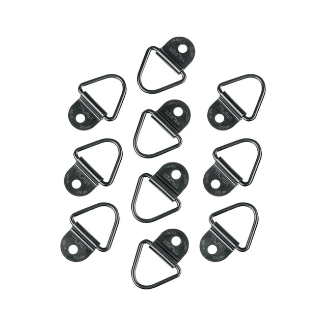 Blister con 10 anclajes para redes de carga de 3.5 ton. negro