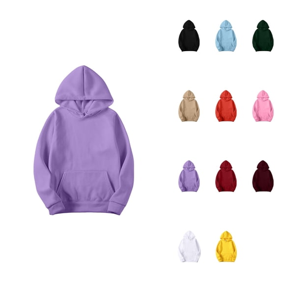Women's Slim Fit Pullover Hoodie – Long Sleeve Short Velvet Sweatshirt with Pockets for Winter & Fall