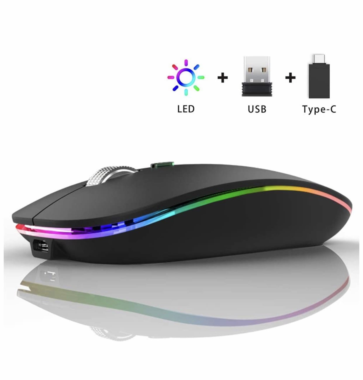 American notions Wireless Mouse Rechargeable Computer Mice for Office