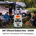 thumbnail image 5 of Non Electric Heaters For Indoor, 9000 Btu(Lasts 18 H) Kerosene Heater Indoor For Large Rooms, Portable Heater For Power Outage, Suitable For Camping, Home, Garage, Emergency Heat, 5 of 13